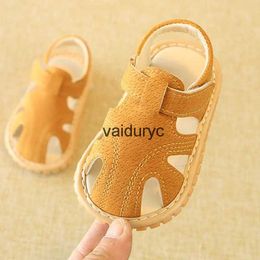 Första vandrare 2023 baby sandaler småbarn pojkar nyfödda flickor skor inomhus mjukt ensam spädbarn sommar strandh24229