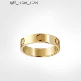 Rings screw ring mens rings classic luxury designer jewelry women Titanium steel Alloy Gold-Plated Gold Silver Rose Never fade Not allergic 4mm 5mm 6mm gift 240229