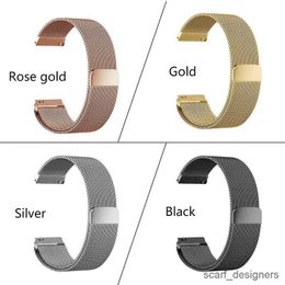 Watch Bands Mesh Milanese Loop bands For Galaxy 3 4 5 Band 16mm 18mm 20mm 22mm 4 Colours Bracelet Magnetic Closure Wrist Strap