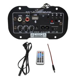 Speakers AC 110240V Audio Amplifier Board 2020000Hz Support Dual Microphone Bluetooth Amplificatore Subwoof for 4Ohm Speaker 12V