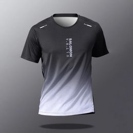 Summer Fashionable and Breathable Badminton Top Quick Drying Mens Boxing Training Sport Shirt Outdoor Casual Running Tshirt 240219