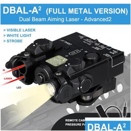 Hunting Scopes Tactical Dbal-A2 Red Dot Sight Aiming Ir Green Blue Laser M600 Flashlight Light Airsoft Accessories Dual Remote Press Dhjr0