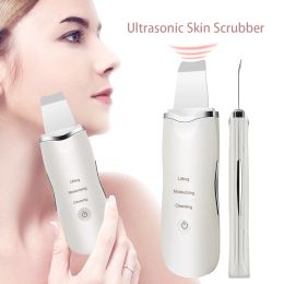Instrument Ultrasonic Skin Scrubber Remover Blackhead Ultrasonic Peeling Facial Scrubber Shovel Deep Cleaning Face Lifting Remove Pore Acne
