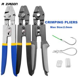 Tools Crimping Fishing Pliers Stainless Steel Cutting Tool Pliers 0.12mm Aluminum Oval Sleeves Double Barrel Ferrule Loop Optional