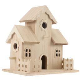 Nests Bird House Houses Wooden Birdhouse Wood Outside Birdhouses Box Hanging Outdoors Garden Sleeping Kit Craft Simulation Home