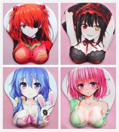 Pads 2019 new version Japanese anime 3 d mouse pad wristbands Cartoon Creative cute mouse pad Chest mouse pad Free Shipping