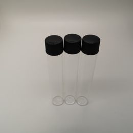 Glass tubes packaging 115*20mm with plastic lids 30g tube with screw cap could custom labels