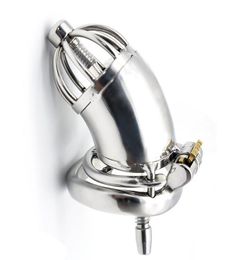 2017 Anti off version short paragraph stainless steel ball stretcher sex cock ring for men device penis cage7442362