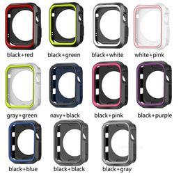 Designer Silicone Cover For apple Watch Case 42mm 38mm 40mm 44mm Sport Band Frame Rubber Soft Case for iwatch Series 4321 Back Cover designer5END5END