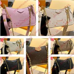 Designer women bag Easy Pouch chain handbag M82346 Letter relief Mahjong bags Gradient ladies high quality Shoulder crossbody Clutch wallet underarm Hobo purses