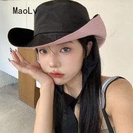 Wide Brim Hats Designer Visor Summer Bucket For Women Big Outdoor Eye Protection Sunscreen Cap Quick Drying Sun Hat Two-sided