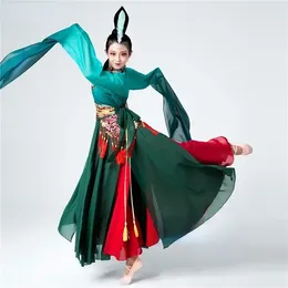 Stage Wear Traditional Chinese Folk Dance Costume Female Yangko Adult Elegant Embroidery Fan Performance Practice Clothes