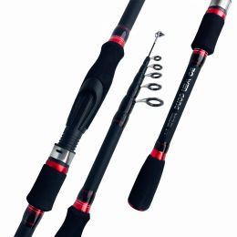 Rods Portable Telescopic Fishing Rods 1.8M 2.7M Carbon Fibre Ultralight Spinning Casting Fishing Rod Lure Fishing Tackle