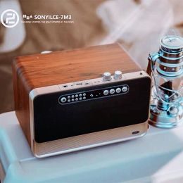 Speakers Retro Wooden FM Radio Caixa De Som Portable Wireless Bluetooth Speaker 30W Heavy Bass Box Music Player U Disc TF Card AUX