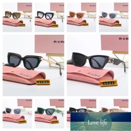 Quality designer sunglasses women sunglasses personality Mirror leg metal large letter design multicolor cat eye