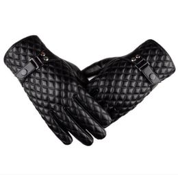 High Quality Leather Gloves Men Soft Comfortable Mittens Waterproof Winter Autumn Motorcycling Driving Gloves Solid 7456353