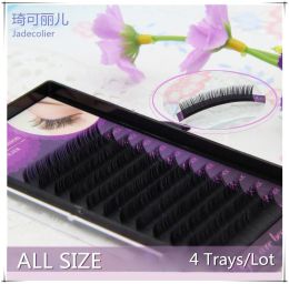 Eyelashes New 4 trays/lot C D Curl synthetic mink eyelash extension high quality Professional individual false eyelash beauty makeup tool