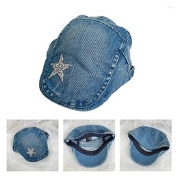 Ball Caps Adult Sparkling Pattern Hat Men Jeans Peaked Cap Girls Women Painter Taking Po