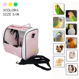 Nests Warm Pet Carrier Parrot Bag for Birds Small Animals Travel Hamster Guinea Pig Squirrel Cage Lightweight Portable Plush Handbag