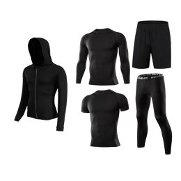 Sets Workout Running Set Men's Sports Suit Yoga Jogging Basketball Underwear Sportswear Gym Tights Running Tracksuit Training Clothes