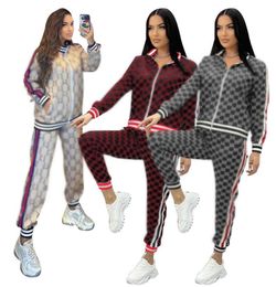 Spring autumn NEW Women's Tracksuits Luxury brand Casual sports Suit 2 Piece Set designer Tracksuits