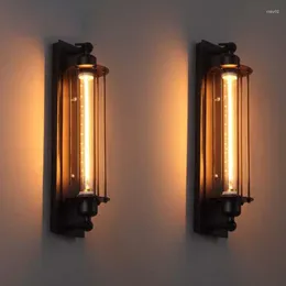 Wall Lamp Industrial Led Light Vintage Iron Retro Loft Bedroom Aisle Restaurant Pub Bar Cafe Sconce