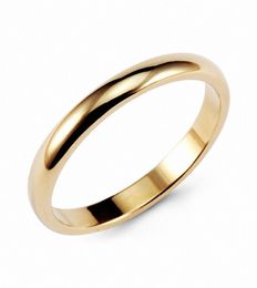 Februaryfrost Brand Vintage Gold Colour Classic Tungsten Ring 3mm Classic Wedding Rings Band Comfort Fit Newest Fashion Infinity Je3568864