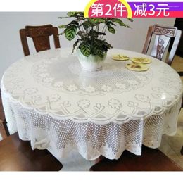 Table Cloth Round Pastoral Simple European Lace Home Cotton Linen Small Fresh