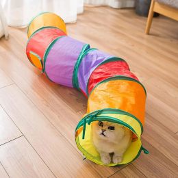 Toys Cat Tunnel for Indoor Cats Interactive Rabbit Tunnel Toys Pet Toys Play Tunnels for Cats Kittens Rabbits Puppies Crinkle Colla