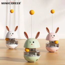 Toys Puzzle toys Feeder Ball Food Leakage Tumbler Funny Cute Rabbit Interactive Toy for Cat Food Slow Feeding Pet Supplies