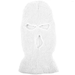 Bandanas Warm Face Masks Holes Full Cover Knitted Outdoor Sports Knitting Beanie For Men Women