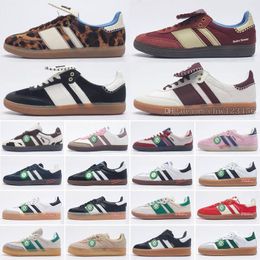 Scarpe firmate Wales Bonner Vegan OG Scarpe casual per uomo Donna Scarpe da ginnastica firmate Cloud White Core Nero Bonners Collegiate Green Gum Outdoor Scarpe da ginnastica sportive piatte