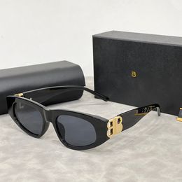 Designer-Sonnenbrille, dreieckig, Katzenaugen-Sonnenbrille für Damen, Reisefotografie, Trend, Herren, Geschenkbrille, Strandbeschattung, UV-Schutz, polarisierte Brille mit Box