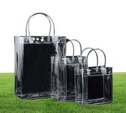 Transparent Plastic Handbags beach Shoulder bag Women Trend Tote Jelly Fashion PVC Clear Bag Shopping Bags for Grocery Tote2262862