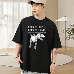 Loose Fit Men T Shirts Outdoor Cotton Breathable Mens Tshirts Designer Custom Print Oversized Clothings