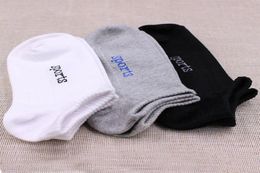 Men Socks Casual Boat Low Cut letter sport Style Solid Colour Short Ankle Invisible Socks New Fashion Cotton Ship Boat Short Sock W9937900