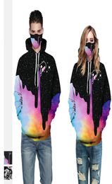 Mens 3d Digital Hoodies Fashion Boys Hiphop Hooded Sweatshirts with Oil Painting Pattern Casual Couple Unisex Tops8665335