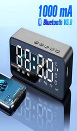 Wireless Bluetooth Speaker FM Radio Sound Box Desktop Alarm Clock Subwoofer Music Player TF Card Bass Speaker Boom For All Phone8693788