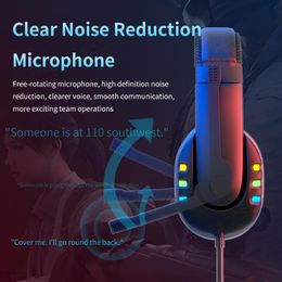 2020 New gaming Headset LED Colorful for laptop Xbox PS4 PC Laptop Phone 35mm USB Wired OverHead Headphone With Microphone Gamer4577286