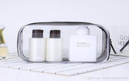 NEW Trendy Transparent Cosmetic Bag PVC Plastic Toiletry Bags Travel Portable Mini Makeup Bag Pouch Purse6677818