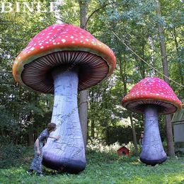 Party supply vivid Colourful giant inflatable mushroom with led lights for Outdoor Festival Events