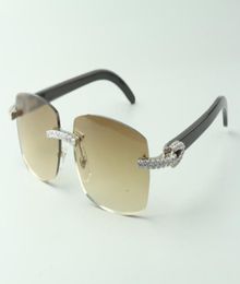 Designer endless diamond sunglasses 3524026 with black buffalo horn legs glassesDirect s size 18140mm5046485
