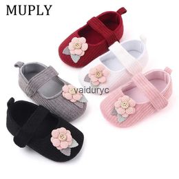 Sneakers Floral Infant Newborn Soft Mary Jane Baby Shoes for Toddlers Party Dress Footwear Kids Princess First Walker Girl H240601
