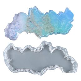 Moulds Diy Irregar Tray Mould Sile Resin Geode Coaster Mod Epoxy For Craft Jewellery Tools Accessories Drop Delivery Equipment Dhwch
