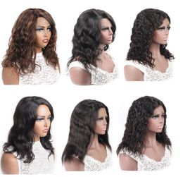 ISHOW Highlights kurze Bob -Perücken Spitze Teil 1B30 27 2 4 Frauen Frauen Brasilianische jungfräuliche menschliche Haar Perücken braun farbig gerade Curly12409915483