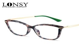 Sunglasses LONSY Anti Blue Light Blocking Reading Glasses Women 2022 Cat Eye Prescription Diopters Business Office Eyewear8203377