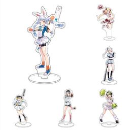Keychains Anime Hololive Vtuber Acrylic Usada Pekora Uruha Rushia Hosimati Suisei Inugami Korone Bags Stand Model Figure Fans KeyC7214676