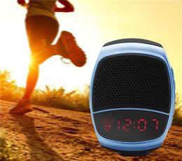 Smart watch speaker Sports Wireless Bluetooth Speaker Hands Call TF Card Playing FM Radio Selftimer Time Display new6667724