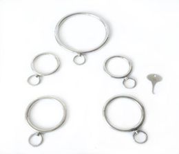 New key stainless steel Neck Collar hand ankle pull ring Adult Slave Role Play metal For male BDSM restraint bondage Sex toy Y19129242904