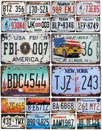 2021 New Fashion Car License Plates Store Bar Wall Decoration Tin Sign Vintage Metal Sign Home Wall Decor Painting Plaques Garage 8764784